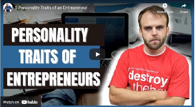 video titled personality traits of entrepreneur