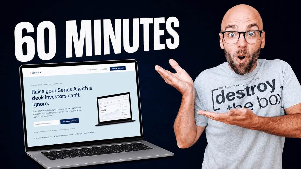 Claude Code landing page built in 60 minutes video thumbnail